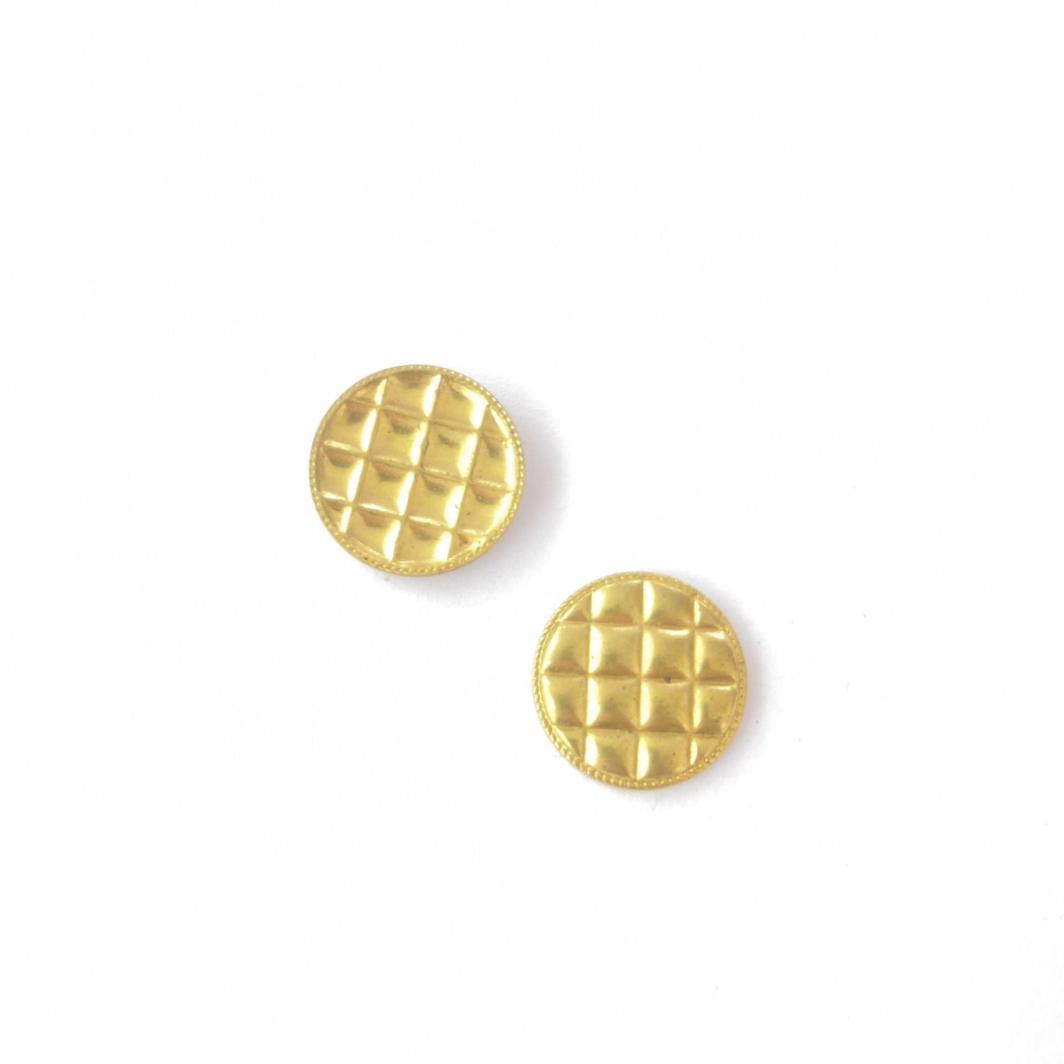 EZ00179 Cast copper solid round block pattern without holes