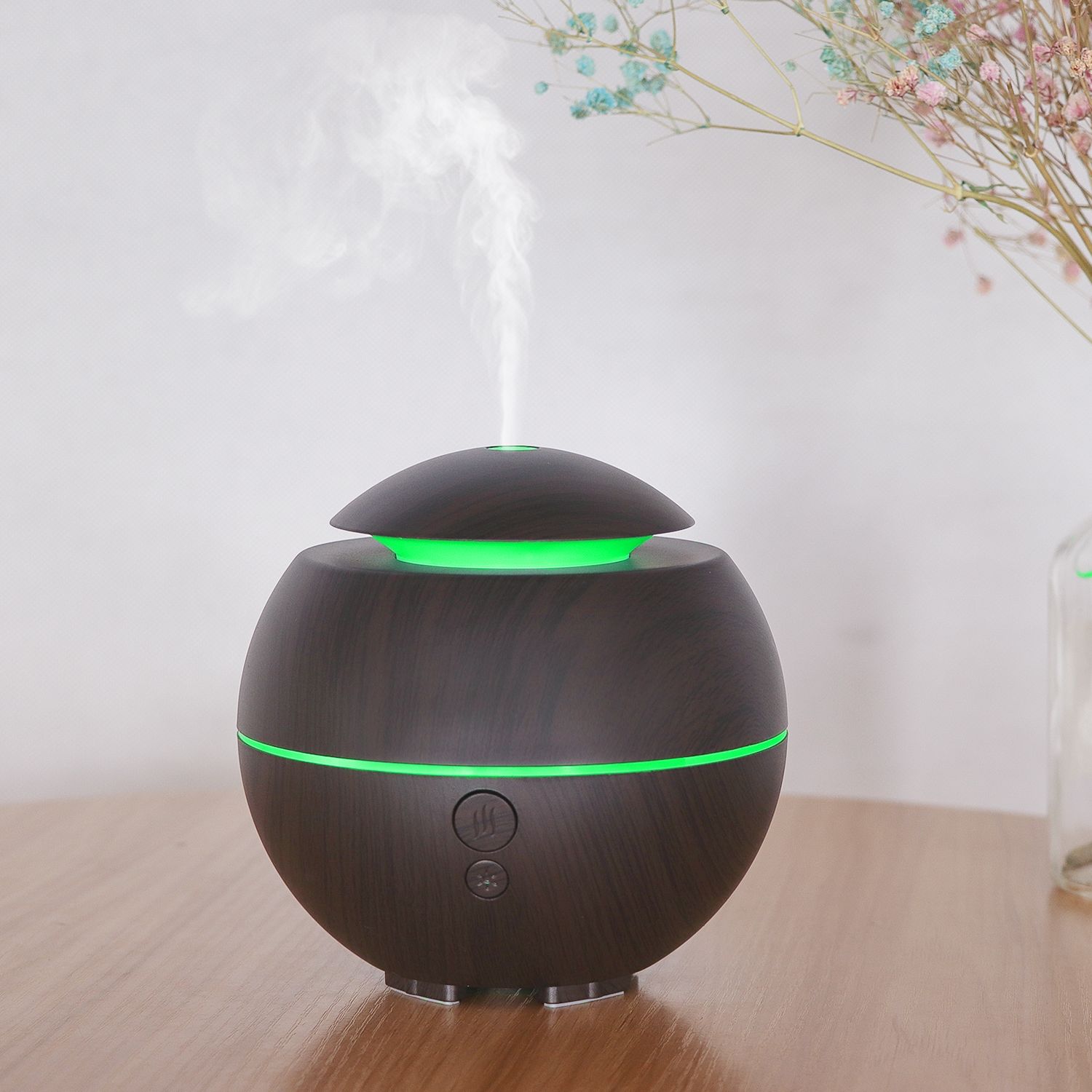 KP-5304 madera grano USB color lámpara aromaterapia humidificador Specification image