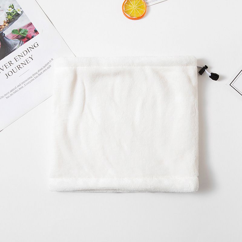 Jane Eyre Siyuan Cross-border Autumn and Winter Double-layer coral fleece head and neck cover for warmth and cold protection, thickened single-color scarf for men