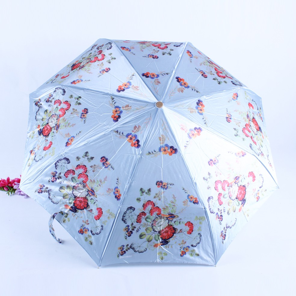 Colorant three-fold fully automatic super windproof digital printing AUTO folding umbrella detail image 3