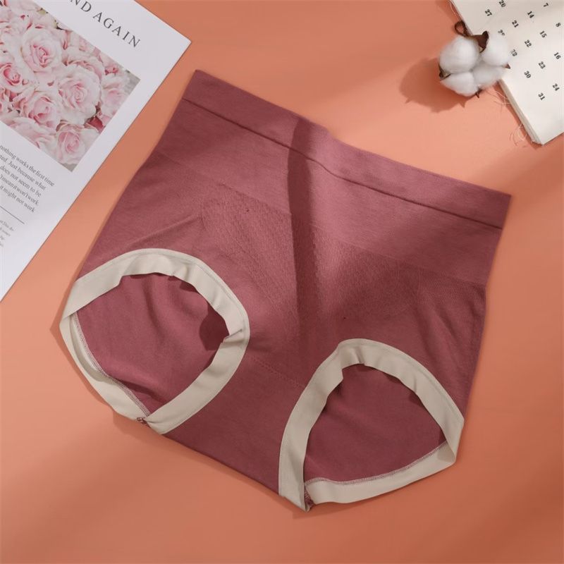 夏季薄内裤女士柔软亲肤无痕内裤中高腰舒适透气纯棉裆55