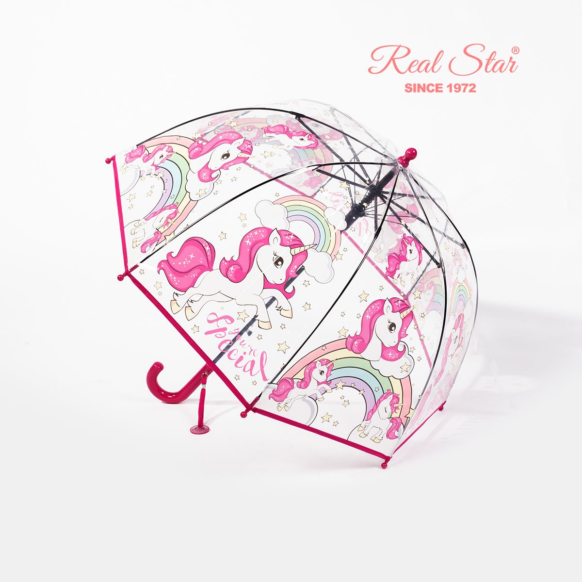 RST058A Children's umbrella Long handle umbrella Clear plastic umbrella Children's umbrella Princess umbrella Baby umbrella