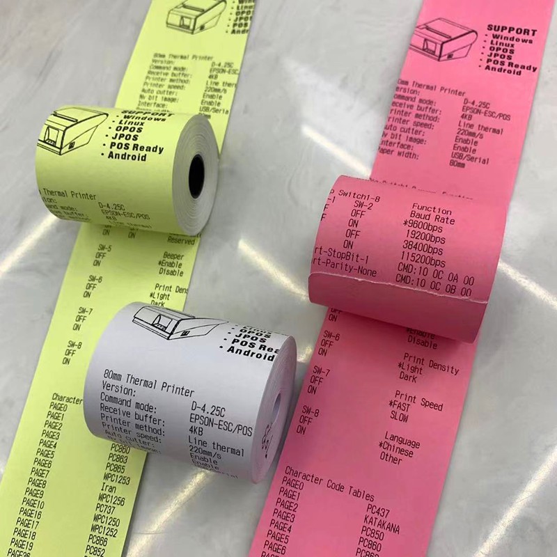 80x80收银纸热敏纸POS机打印纸相片纸复印纸铜版纸标签纸详情图1