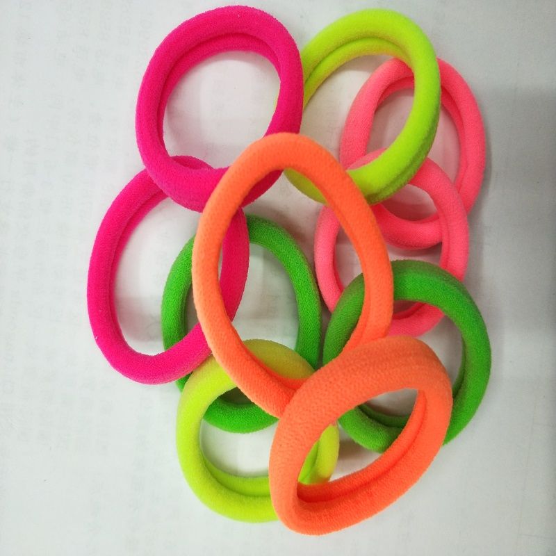 Fluorescent color box nylon rubber band, daily life, girls' ponytail, small braid, hair tie, headwear, hair band rubber band Specification image