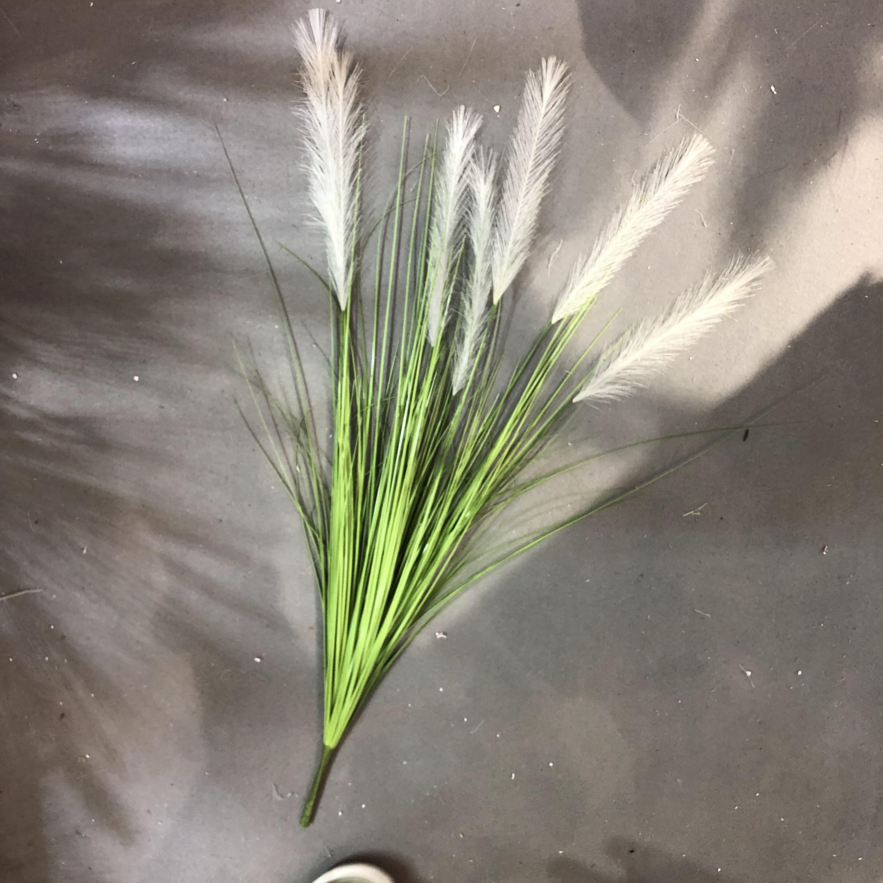 Artificial reeds, dog tails, onion grass, artificial flowers, large plant bonsai, Nordic decorative potted plants, indoor floor-standing green plants pic 13