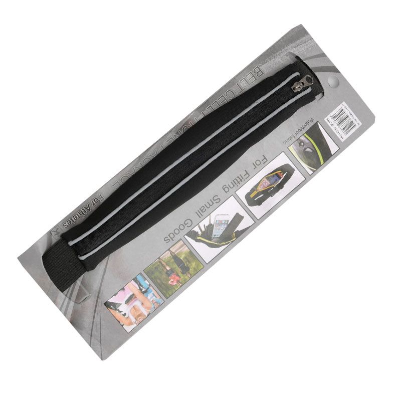 In-stock invisible sports waist bag, outdoor running phone belt, elastic waterproof fitness cycling phone case, reflective details Picture