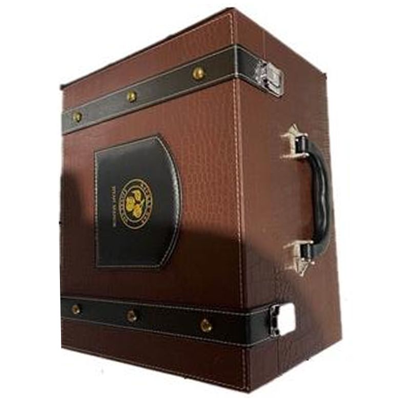 集颜酒庄六只装双层皮 箱