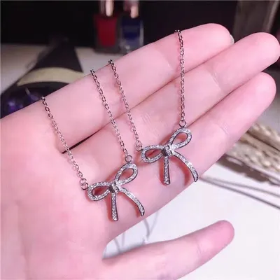 Classic Design Everything Bow Necklace