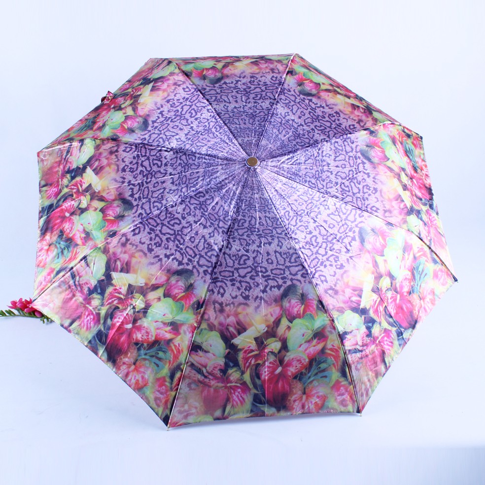 Colorant three-fold fully automatic super windproof digital printing AUTO folding umbrella detail image 14