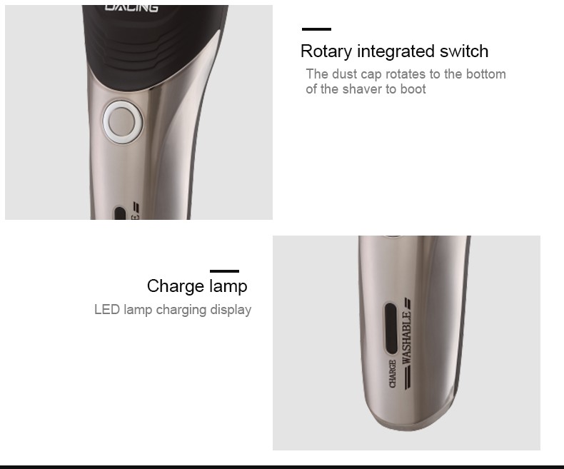 DALING-9008A electric shaver, reciprocating razor, rechargeable men's beard razor, wholesale for export detail image 9