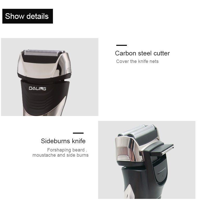 DALING-9008A electric shaver, reciprocating razor, rechargeable men's beard razor, wholesale for export detail image 8