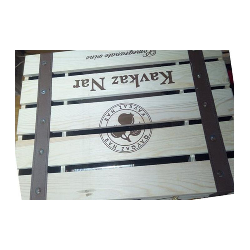 集颜酒庄六只装双层原木盒