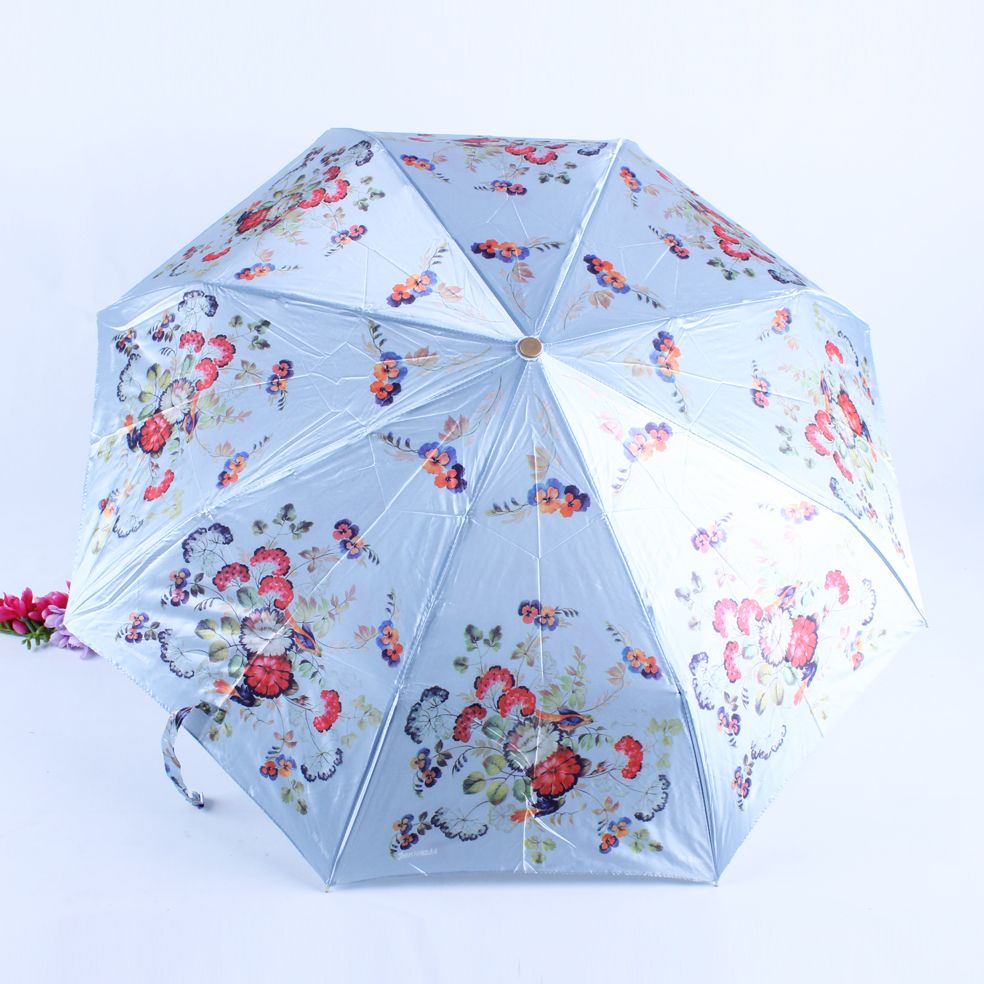 Colorant three-fold fully automatic super windproof digital printing AUTO folding umbrella Specification image