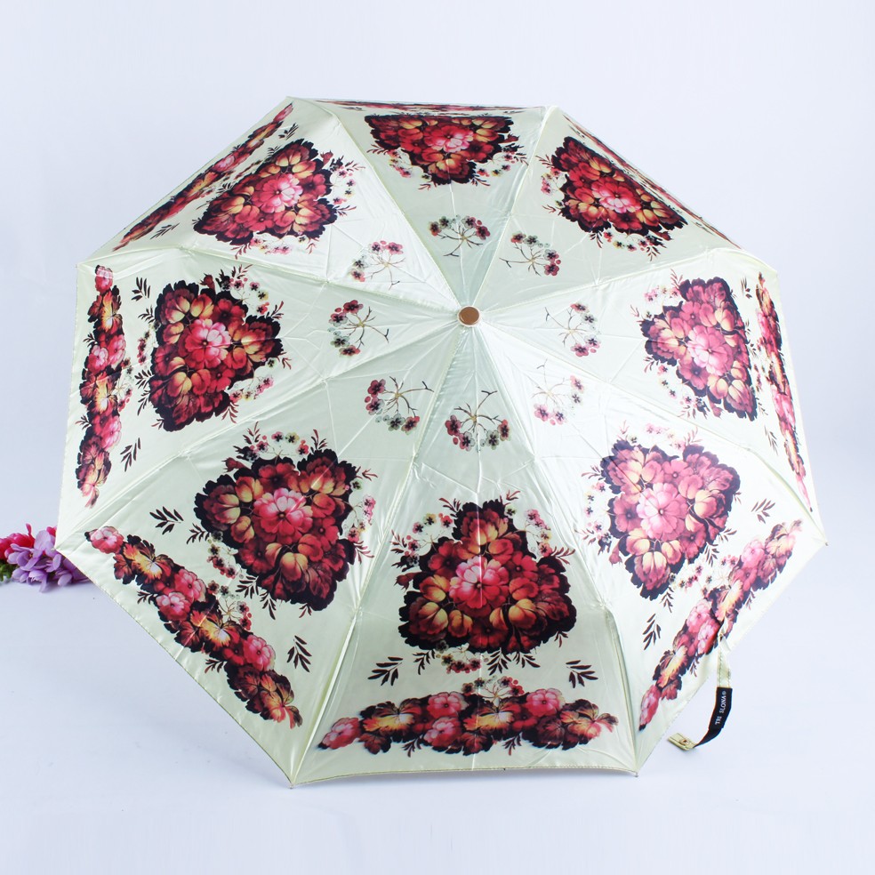 Colorant three-fold fully automatic super windproof digital printing AUTO folding umbrella detail image 13