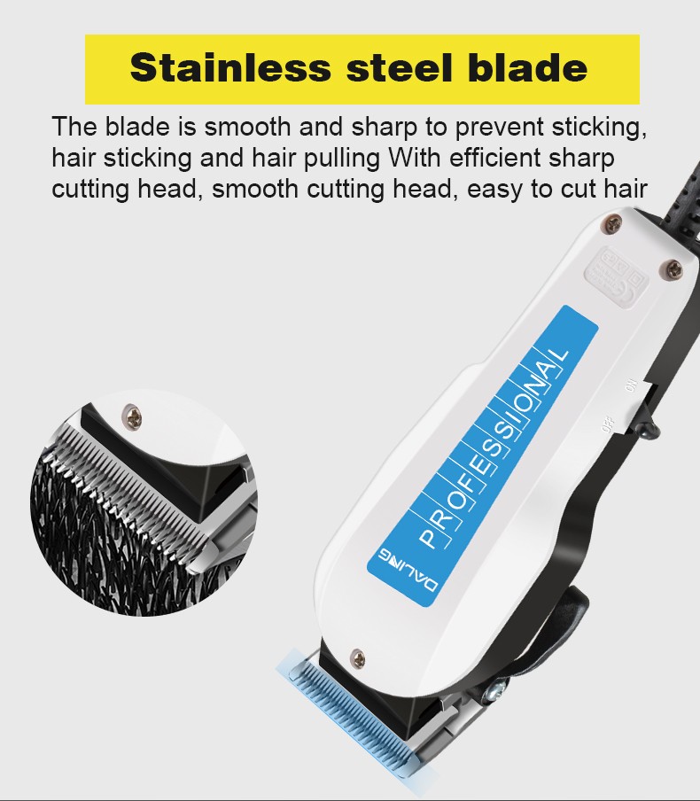 DALING-1121 Hair Salon High-power hair clippers, wired power clippers, shaving blades, plug-in wire-powered shaving clippers, wholesale for export detail image 4