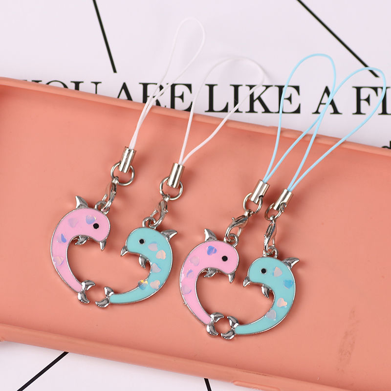 Alloy Dolphin phone chain series mixed 9
