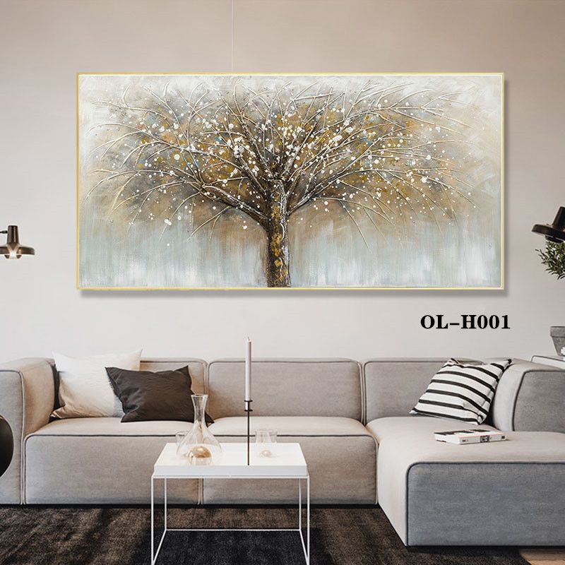 Bedroom Decoration Painting Main Bed Head Hanging Painting Modern Simple Banner Hotel Room Warm Background Wall Painting Spray Painting Semi-Hand-Painted