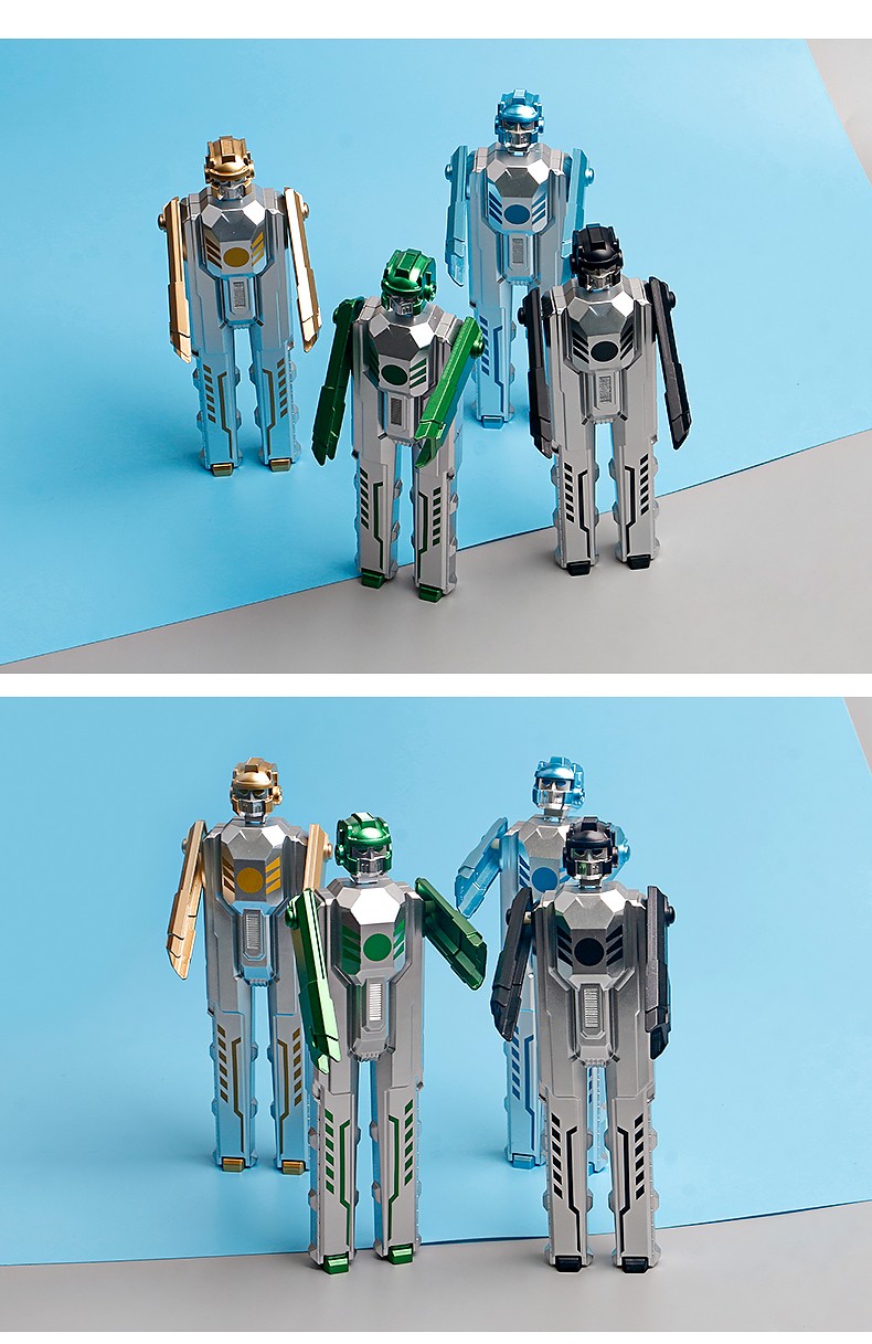 机器人变飞船变形金刚中性笔创意造型签字笔文具水笔碳素笔黑速干详情11