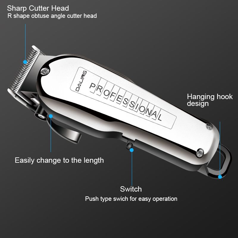 DALING-1162 Oil-head engraved electric clippers, hair clippers, professional hair salon hair scissors, gradient hair clippers, trimming edges, wholesale of electric clippers and electric clippers for shaving heads Specification image