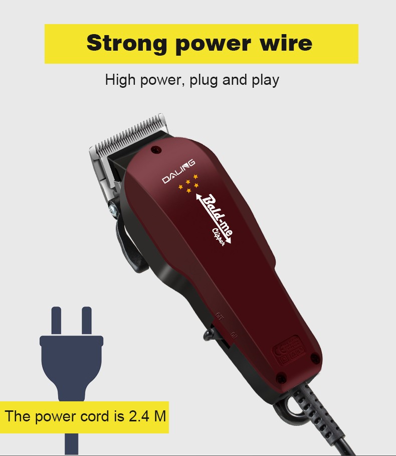 DALING-1127 Electric Hair Clipper with wire, Hair clipper, children's electric hair clipper, household plug-in hair clipper, silent hair clipper, wholesale for export detail image 8