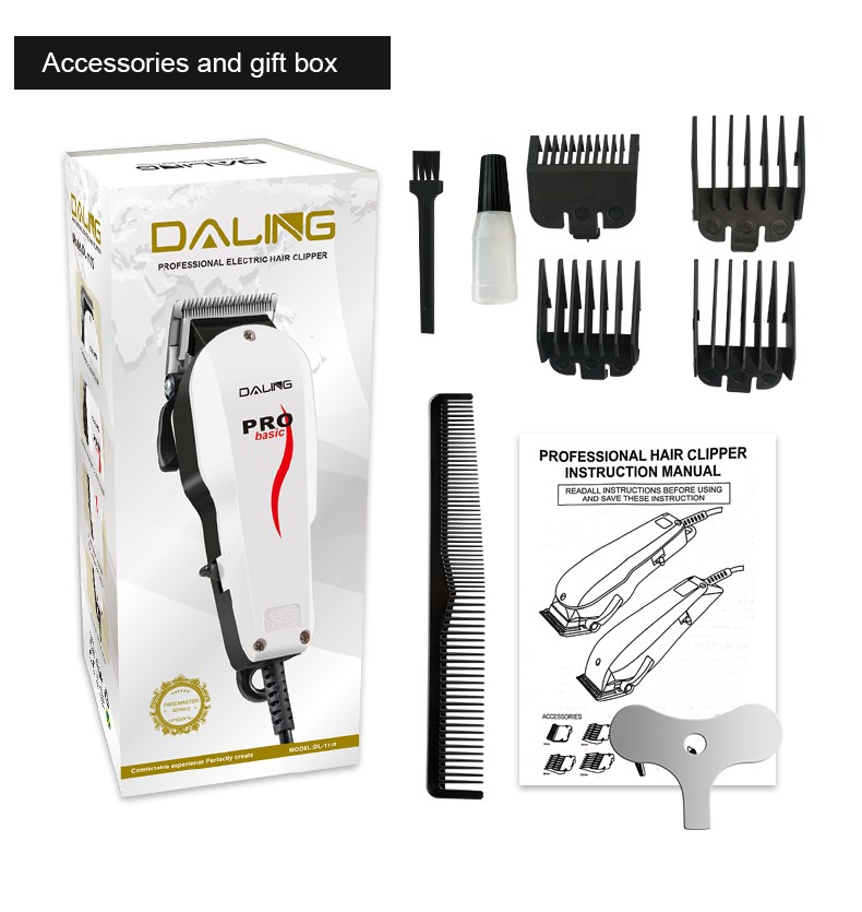 DALING-1110 Electric clipper with wire, Hair clipper, silent hairdressing tool, Children's electric hair clipper, household plug-in hair clipper, hair clipper, wholesale for foreign trade detail image 11