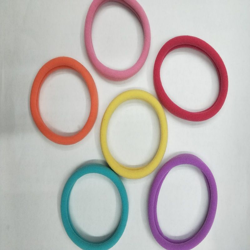 Color claro color caramelo elástico elástico elástico elástico vida diaria niñas cola de caballo trenzas corchetes de pelo tiara de pelo banda de cuero Application Scenario