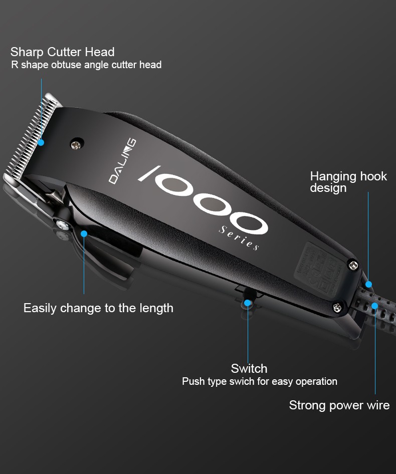 DALING-1128 Hairdresser with wire, professional electric clipper, household children's electric clipper, adult and baby razor, wholesale for foreign trade detail image 9