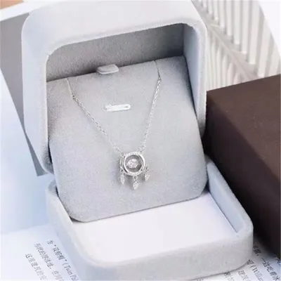 Network Red Exquisite Design Korean Version Of Smart Dreamnet Necklace Huasheng Silver Jewelry Huasheng Silver Jewelry