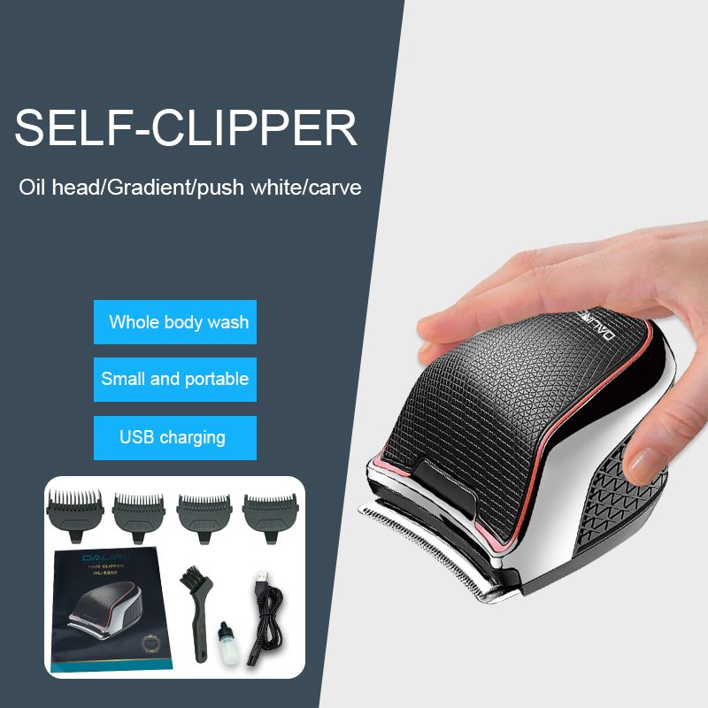 DALING-1208 Self-service Hair Clipper, a perfect tool for shaving short heads, a self-service hair clipper, cross-border wholesale, electric hair shaver, hair clipper, electric hair clipper, men's hair cutting
