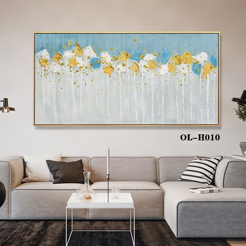 Modern Jet Painting Living Room Decorative Painting Horizontal Version Atmospheric Simple Sofa Background Wall Hanging Painting Bedroom Superimposed Creative Mural Hotel details Picture