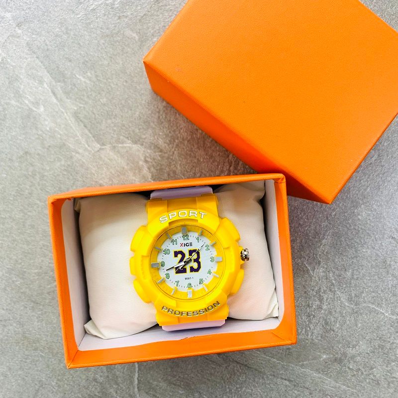New waterproof box NBA sports quartz watch, a best-selling student sports watch with a new color scheme, sold directly by the manufacturer Specification image