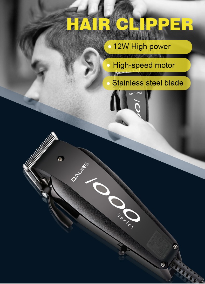 DALING-1128 Hairdresser with wire, professional electric clipper, household children's electric clipper, adult and baby razor, wholesale for foreign trade detail image 1