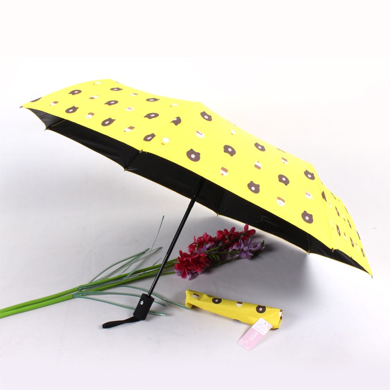 Cartoon bear 30% off fully automatic sunshade UV umbrella detail image 3