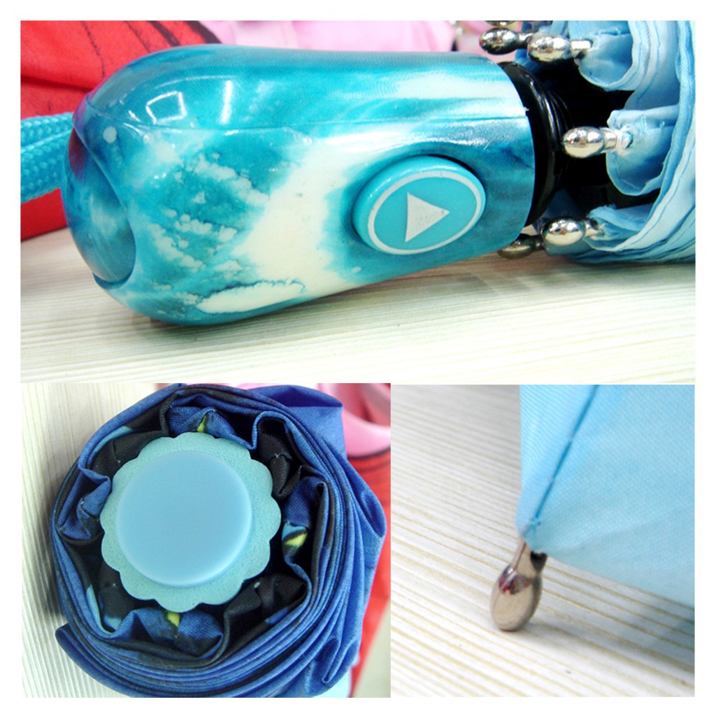 European and American creative digital printed butterfly umbrella, all-weather automatic umbrella, original export order detail image 4