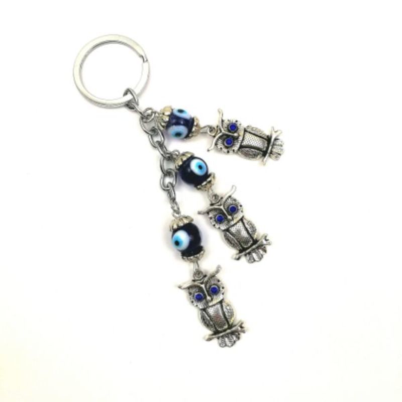 Alloy keychain Owl series of mixed styles 6
