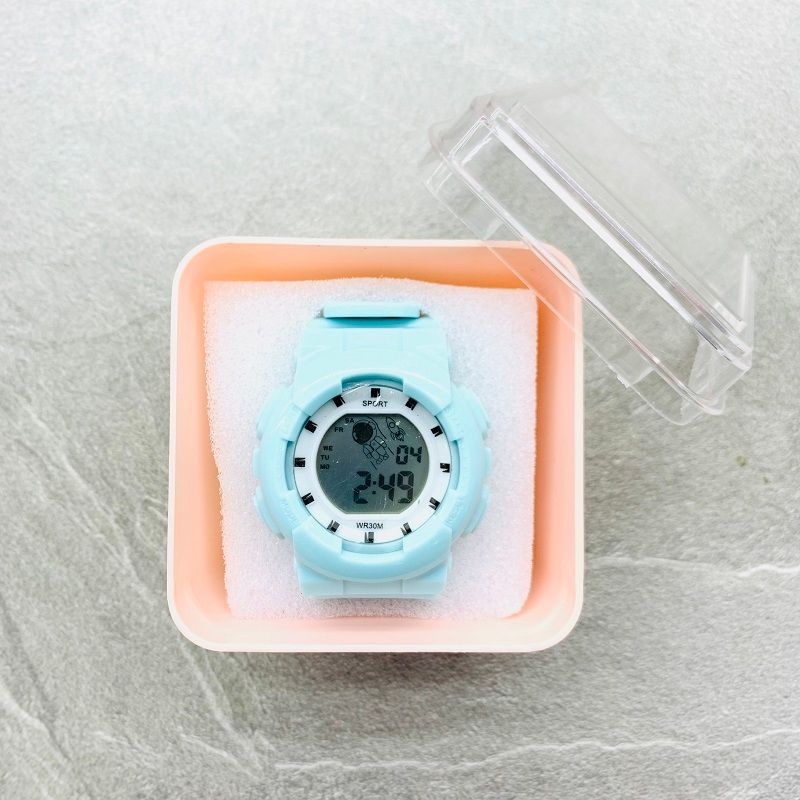 The new creative box-set astronaut sports electronic watch is a popular, simple and multi-functional waterproof student watch Specification image