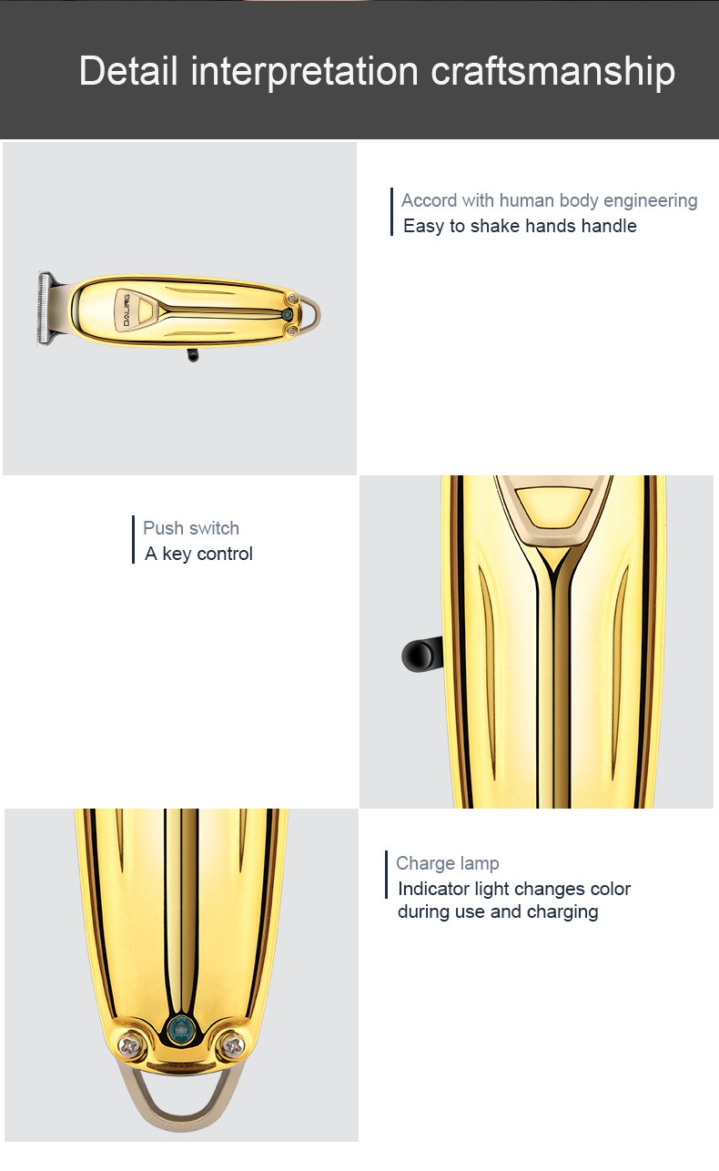 DALING Hair clipper Engraving Oil Head Electric Hair Clipper Daling -12 13 Professional hair salon hair clipper rechargeable electric hair clipper shaving head Magic tool Electric Hair shaver detail image 12