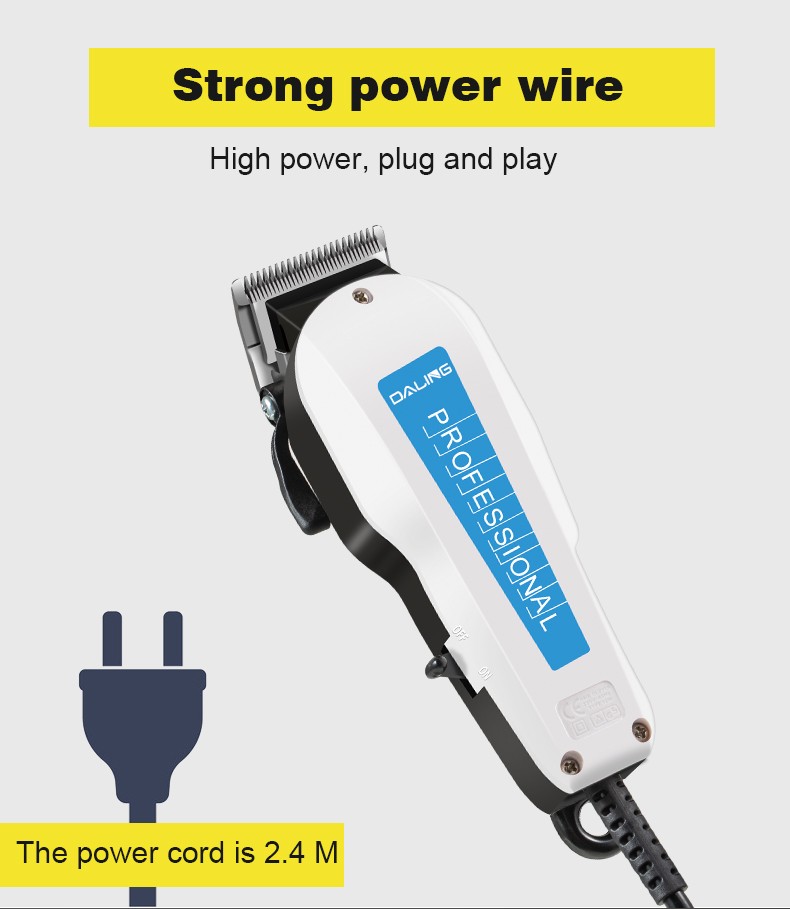 DALING-1121 Hair Salon High-power hair clippers, wired power clippers, shaving blades, plug-in wire-powered shaving clippers, wholesale for export detail image 8