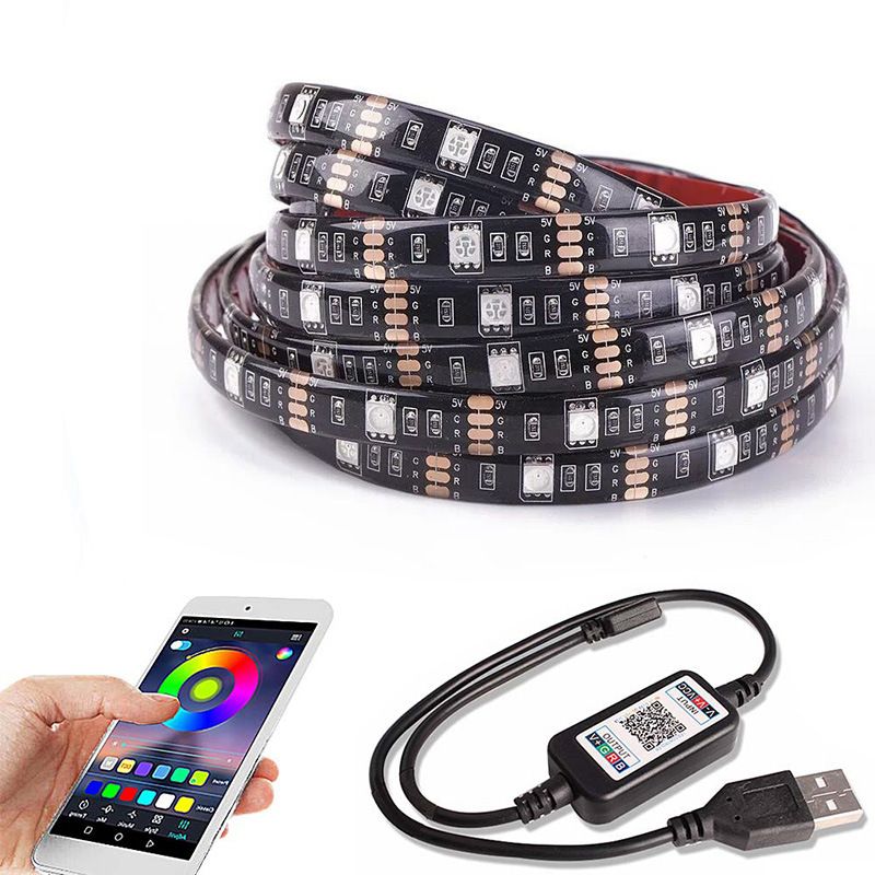 أضواء 5VRGB مع USB مع شريط بلوتوث 7 ألوان Specification image