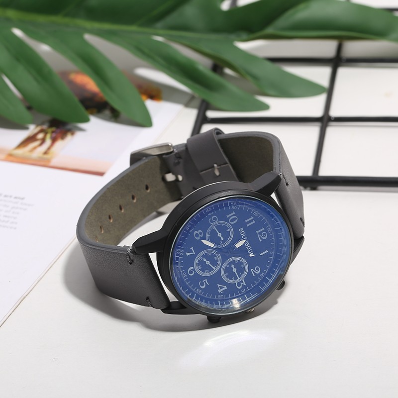 New men's business sport leather strap watch, Instagram bestseller, simple bestseller, factory direct sales detail image 4