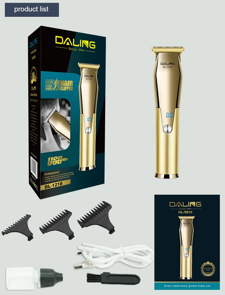 DALING-1218 Hair Clipper, electric hair Clipper, rechargeable electric hair razor, electric hair clipper, special hair clipper tools for hair salons and barber shops, hair clipper, hair straightener, wholesale for export detail image 14