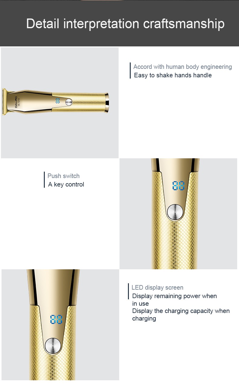 DALING-1218 Hair Clipper, electric hair Clipper, rechargeable electric hair razor, electric hair clipper, special hair clipper tools for hair salons and barber shops, hair clipper, hair straightener, wholesale for export detail image 12