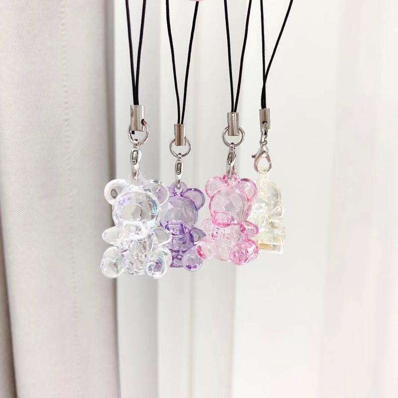 Acrylic transparent Bear phone chain series mixed 9