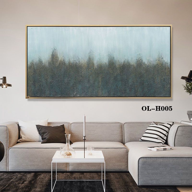 Bedroom Decoration Painting Main Bed Head Hanging Painting Modern Simple Banner Hotel Room Warm Background Wall Painting Spray Painting Semi-Hand-Painted Item Picture