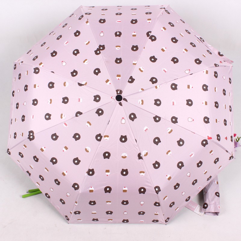 Cartoon bear 30% off fully automatic sunshade UV umbrella detail image 8