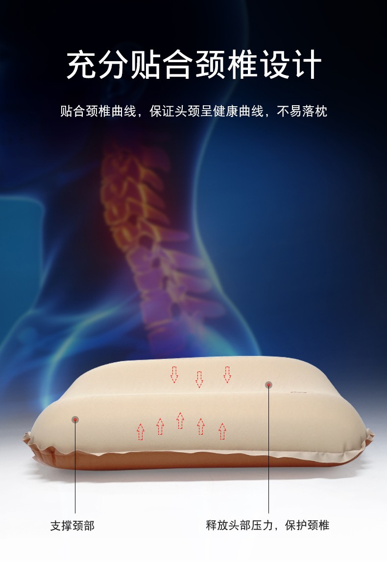 户外3D舒适靠枕（蓝）详情图4