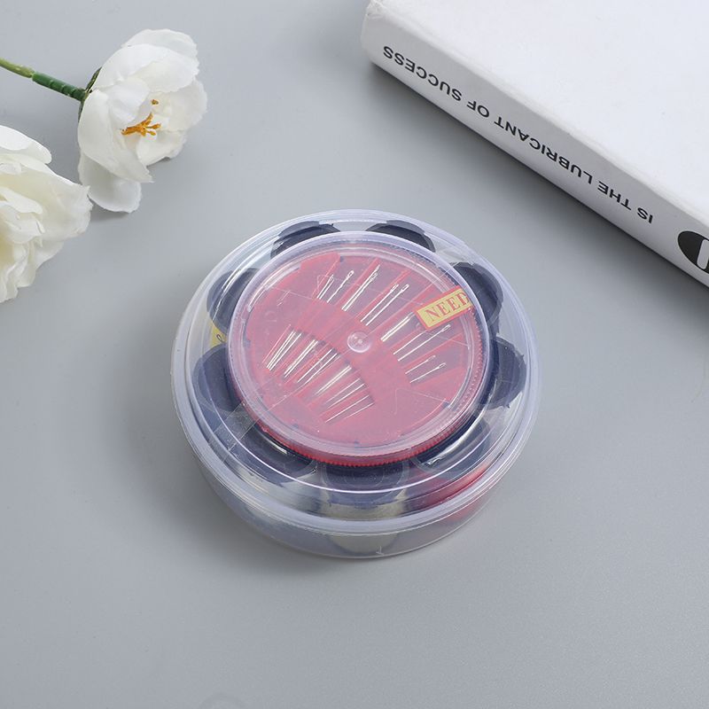 Factory direct sales of round nine-branch sewing boxes wholesale two-yuan store supply details Picture