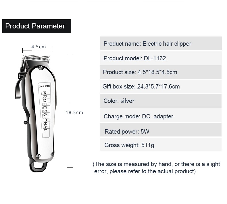DALING-1162 Oil-head engraved electric clippers, hair clippers, professional hair salon hair scissors, gradient hair clippers, trimming edges, wholesale of electric clippers and electric clippers for shaving heads detail image 10