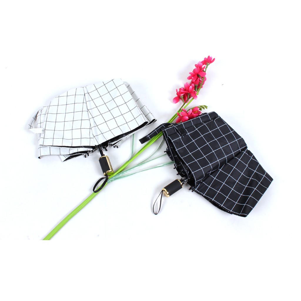 三折格子休闲商务伞详情图7