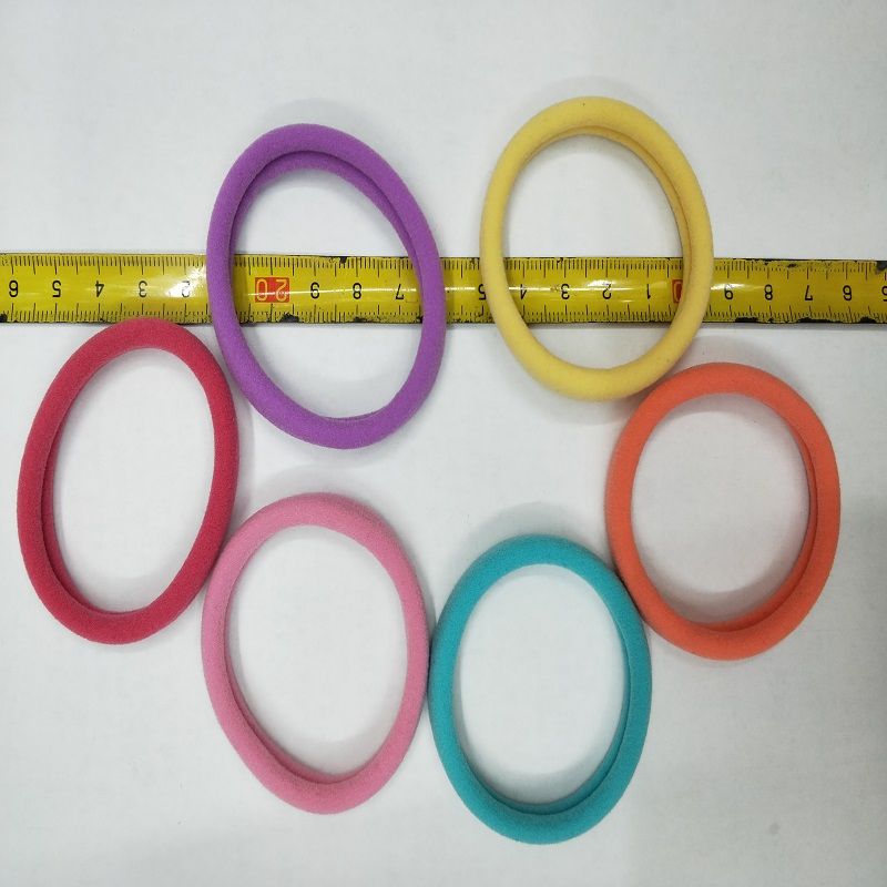 Color claro color caramelo elástico elástico elástico elástico vida diaria niñas cola de caballo trenzas corchetes de pelo tiara de pelo banda de cuero Specification image